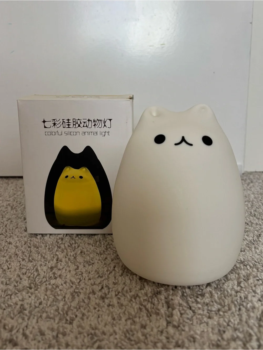 silicone cat night light